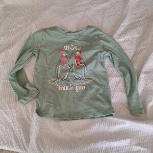 snow  much fun 3t long sleeve shirt